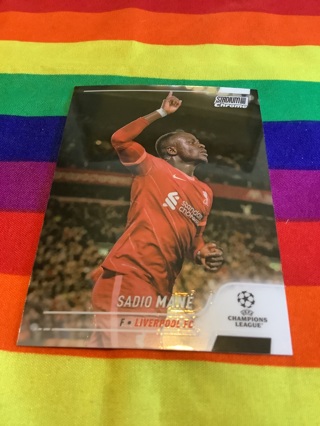 Sadio Mane 2022 Topps Stadium Club Chrome UEFA Collectible Soccer Card #82