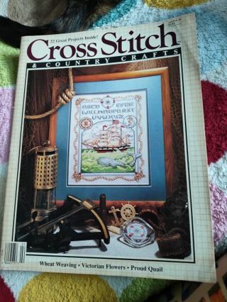 Vintage Cross Stitch Magazine with Projects and Patterns