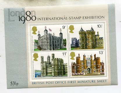1980 UK International Stamp Exhibition Souvenier Sheet-Mint