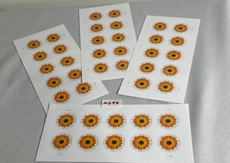 40 Global USPS Forever Stamps African Daisies 4 Full Sheets of 10 Each ($60 Value)