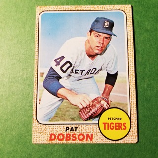 1968 - TOPPS EXMT - NRMT BASEBALL - CARD NO. 22 - PAT DOBSON - TIGERS