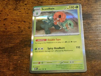 Pokemon Scovillain 025/197 holo rare