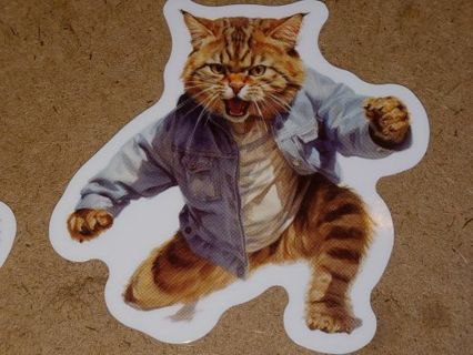 Cat one Cool new nice vinyl lab top sticker no refunds regular mail high quality!