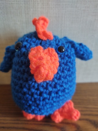 Hand Crocheted Amigurumi Chicken 