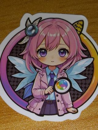 Cute one new vinyl lap top sticker no refunds regular mail very nice quality