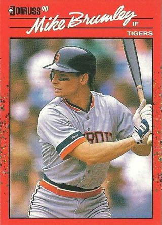 Mike Brumley 1990 Donruss Detroit Tigers