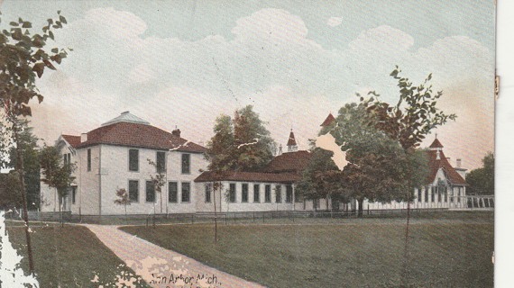 Vintage Used Postcard: (p): 1908 University of Michigan Dental Building, Ann Arbor, MI