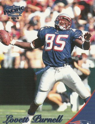 Collectable New England Patriots Football Card: 1999 Lovett Purnell