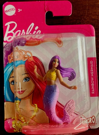 New Mattel Miniature Barbie Rainbow Mermaid