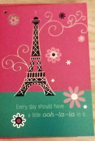 Hallmark Paris Birthday Card "anyone"+