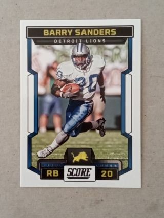 Detroit Lions Barry Sanders Football Card