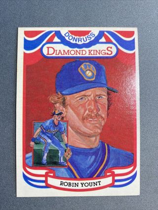 1983 Donruss Diamond Kings Robin Yount Milwaukee Brewers #1