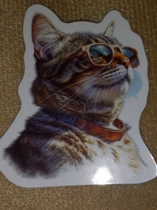 Cat one vinyl sticker no refunds regular mail only Very nice quality!