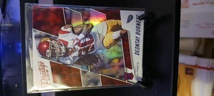 2018 Deontay Burnett Rookie Card