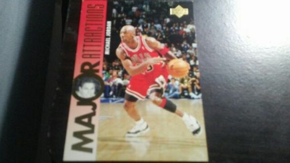 1995 UPPER DECK MAJOR ATTRACTIONS MICHAEL JORDAN BASKETBALL CARD# 337