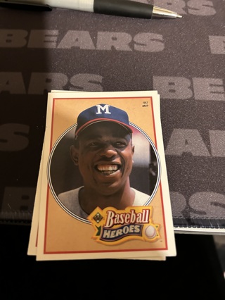 1991 upper deck baseball heroes hank aaron