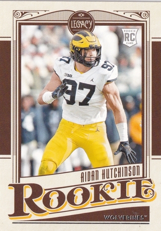 ROOKIE Aiden Hutchinson Legacy Wolverines Detroit Lions