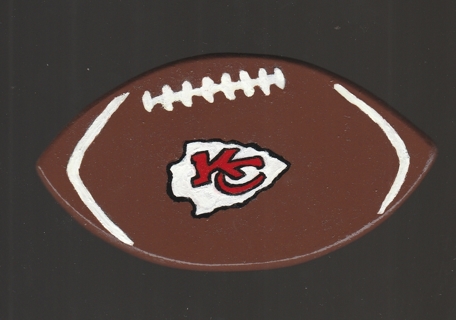 KANSAS CITY CHIEFS FOOTBALL MAGNET (PLEASE READ DESCRIPTION) 