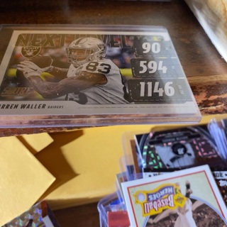 2020 panini score next level stats Darren Waller chargers football card 