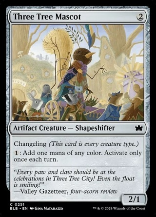 Three Tree Mascot - Foil MTG Bloomburrow NM Magic Foil