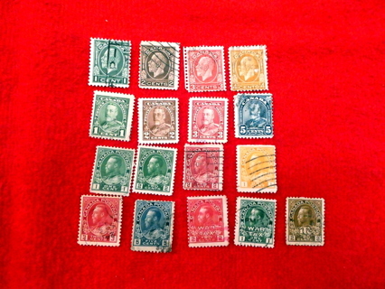 17 - All Different Canada Postage Stamps #1. 