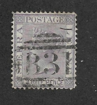 1877 Sierra Leone Sc13 1½p Queen Elizabeth used