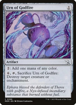 Urn of Godfire - Foil NM Eng MTG - March of the Machine