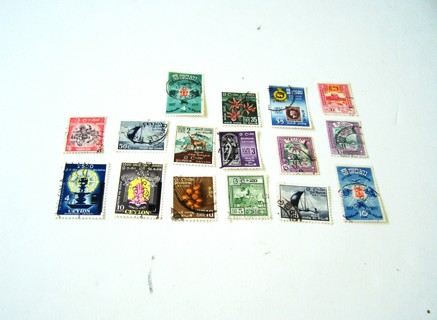 Ceylon Postage Stamps used set of 16