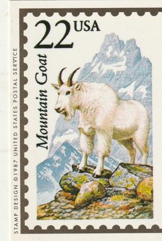 Vintage Wildlife America Collector/Trade Card: Mountain Goat