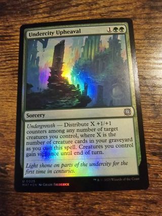 Magic the gathering mtg Undercity Upheaval foil card March of the machine