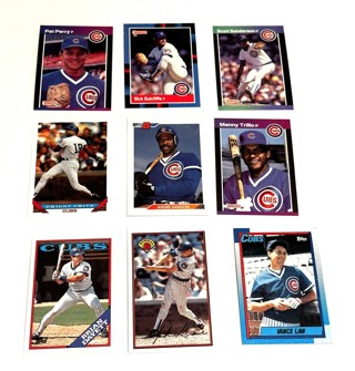 Chicago Cubs-18 Card Lot-Dawson-Smith-Grace-Law-Dunston-Moyer