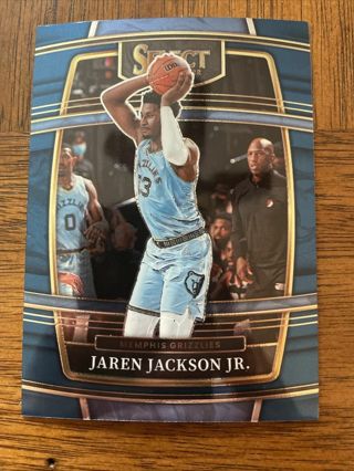 2021-22 Panini Select Jaren Jackson Jr. Concourse Blue No. 57 Football Card