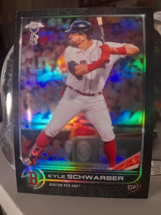 Kyle Schwarber Blk Ben Baller Chrome Refrctor / Red Sox