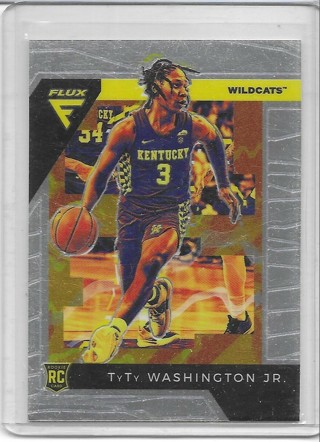 Tyty Washington 2022-23 Chronicles Draft Flux #10 Rookie Card