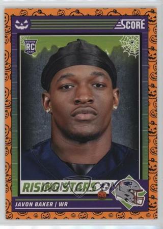 2024 Panini Score-A-Treat - Rising Stars - Orange Pumpkins #25 - Javon Baker