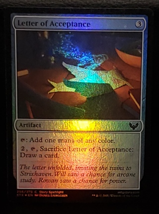 MTG ✨ Letter of Acceptance - (C) 256/275 Foil ✨ Strixhaven:School of Mages (STX) Magic(2021)