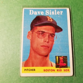 1958 - TOPPS NRMT+ BASEBALL CARD NO. 59  - DAVE SISLER - RED SOX