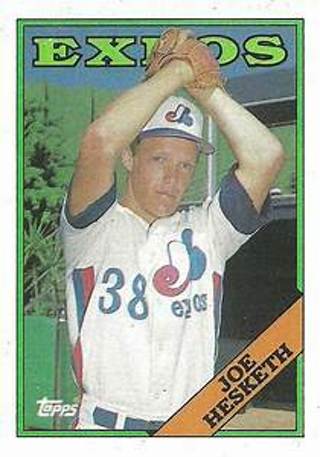 Joe Hesketh 1988 Topps Montreal Expos