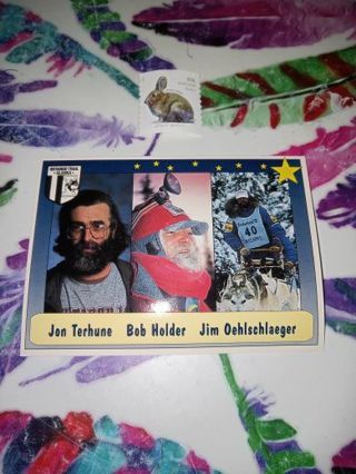 1992 iditarod Trail Alaska Card