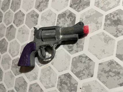 Vintage Zee Toys Ranger Revolver Single Shot Toy Cap Gun Purple Grip