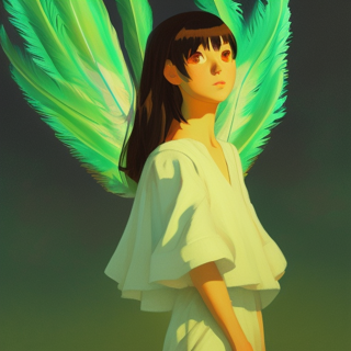 Listia Digital Collectible: Angel Green Wings