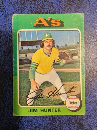 75 Topps Jim Hunter #230 Low grade