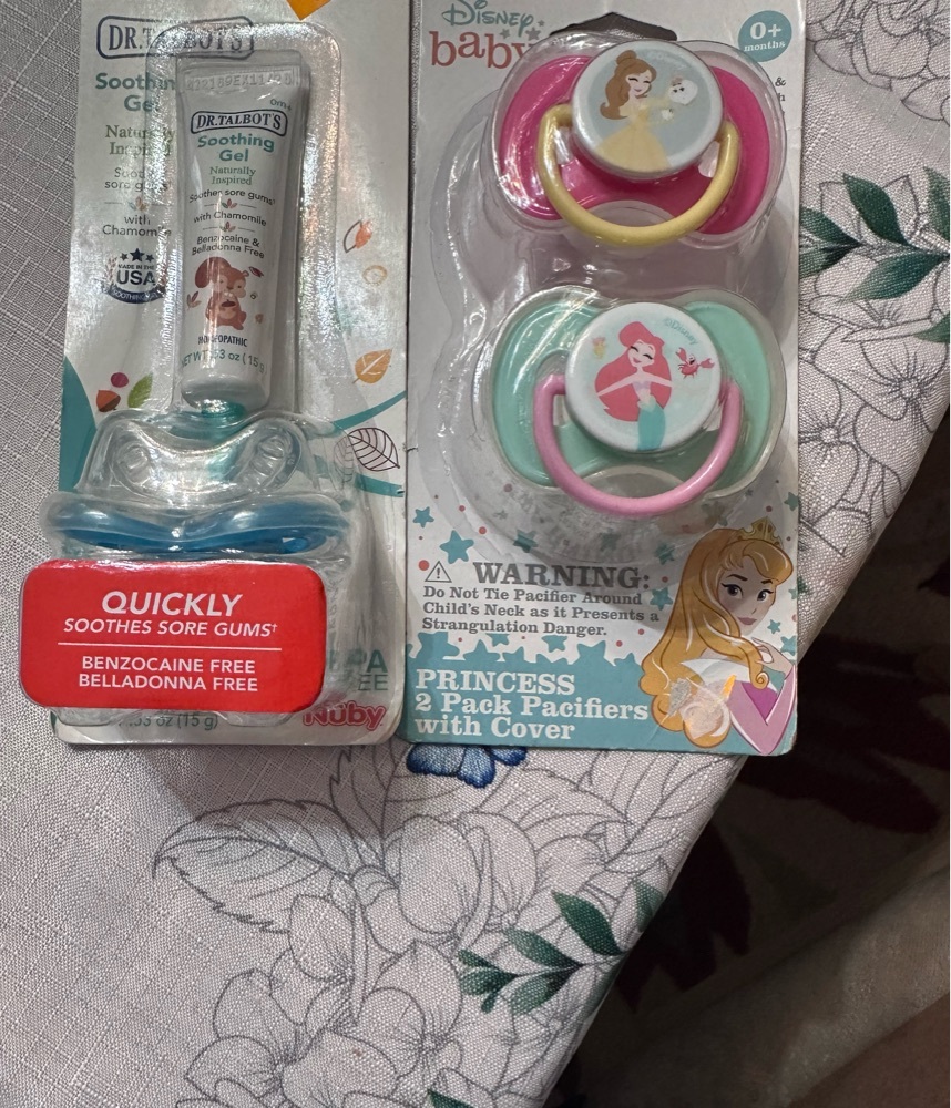 FREE: Baby pacifiers and teething gel