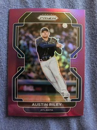 2022 Panini Prizm Purple Austin Riley