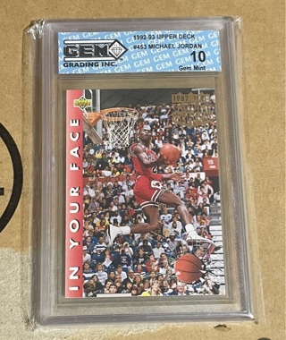 Vintage 1992 Michael Jordan card read Description 