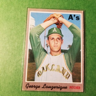 1970 - TOPPS BASEBALL CARD NO. 41 - GEORGE LAUZERIQUE - A'S