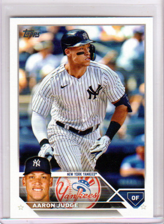 Aaron Judge, 2023 Topps Series One Card #62, New York Yankees, (L4