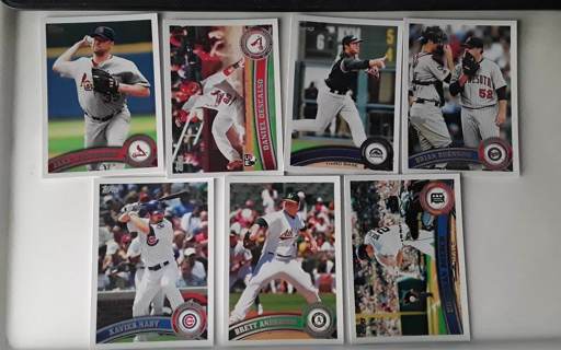 7 card Topps baseball lot