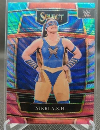 2022 WWE Select - Nikki A.S.H. Tri-Color Wave Prizm Parallel Concourse #54