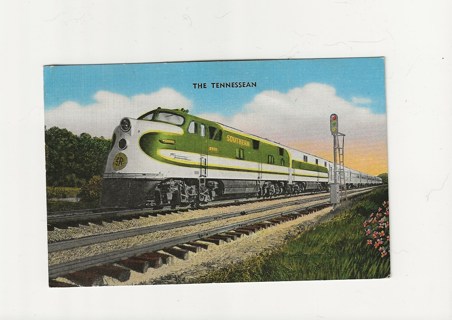 1943 Postcard - Train, The Tennessean